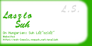 laszlo suh business card